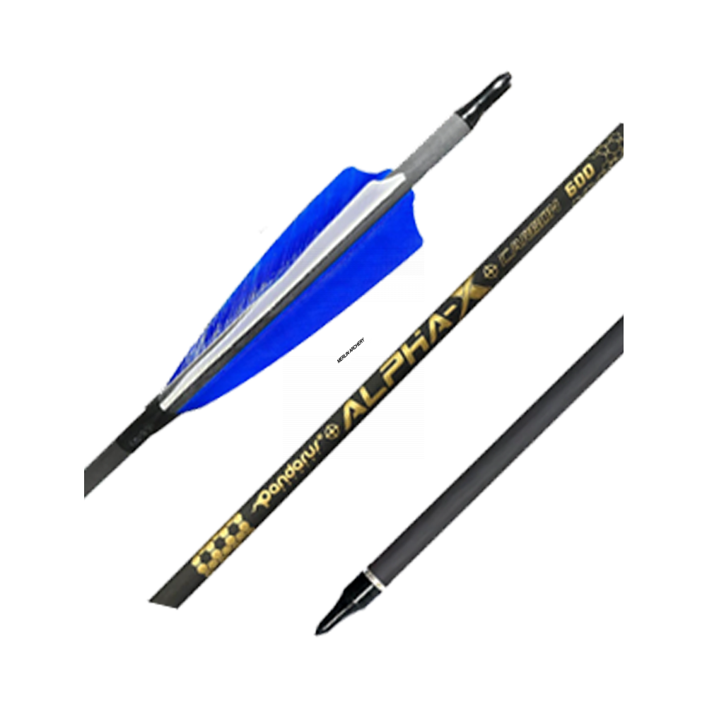 Pandarus Alpha X 6.2 Arrows - With Feathers