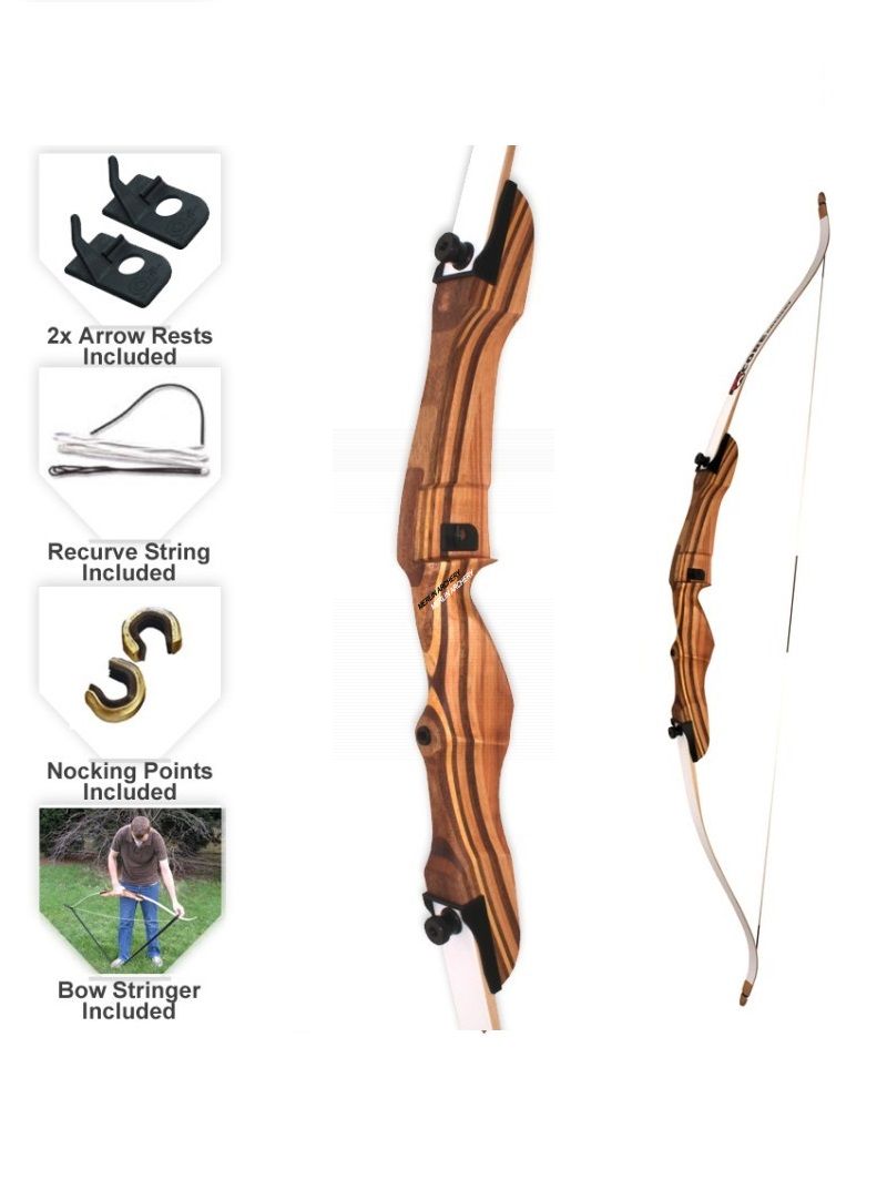 MAC Wooden Take Down Bow - 70"