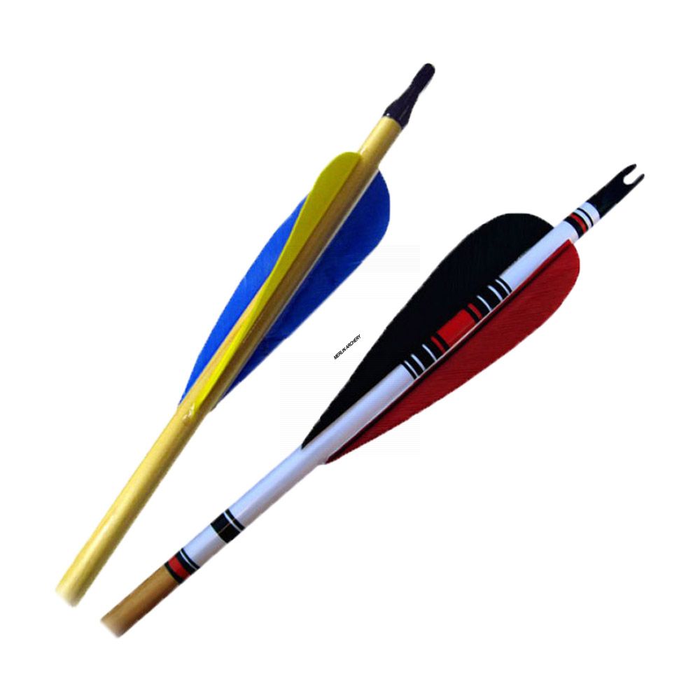  MAC Premium Wooden Arrows - Ready To Use (Qty 12)