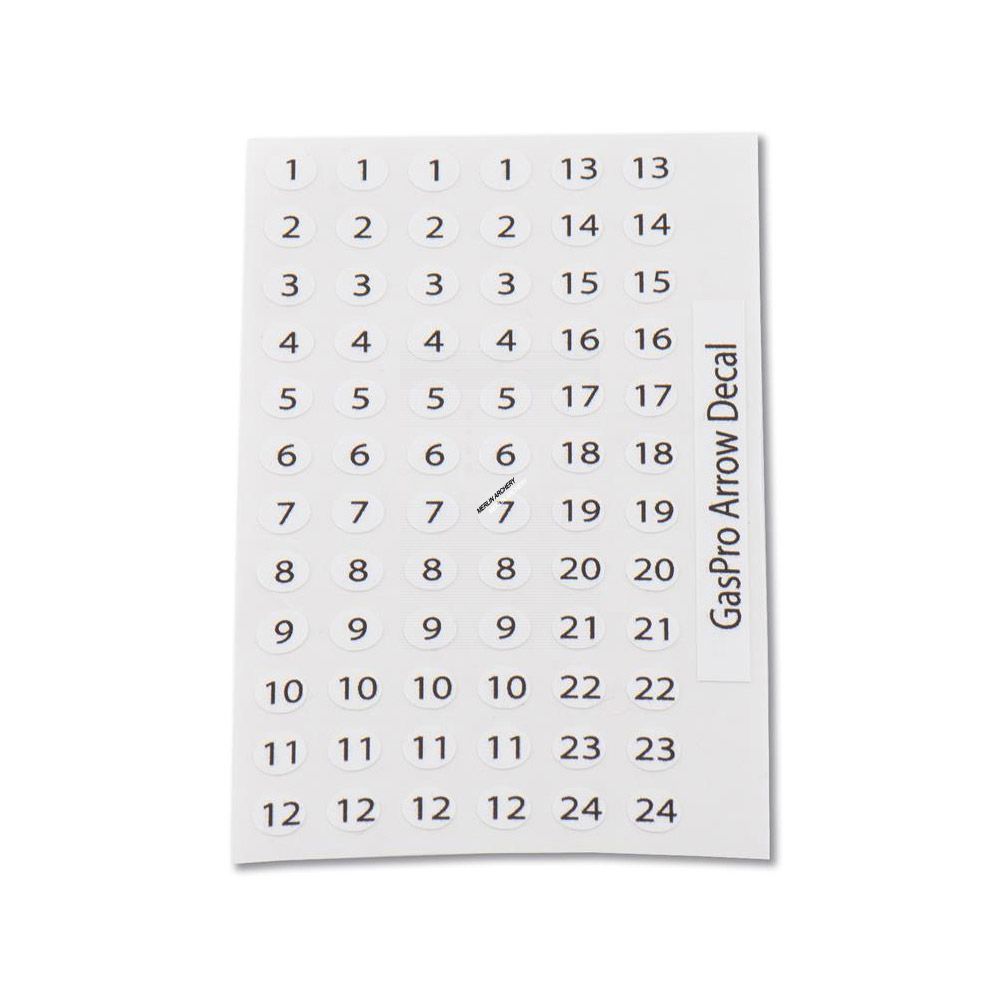  Gas Pro Arrow Numbers