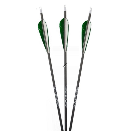  Gold Tip Warrior Arrows - With Feathers