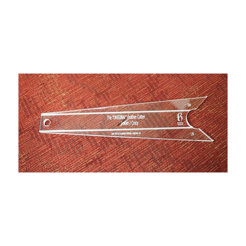  Heritage Feather Cutting Template - Crecy - Poitiers