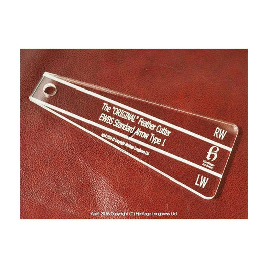  Heritage Feather Cutting Template - EWBS Standard Arrow