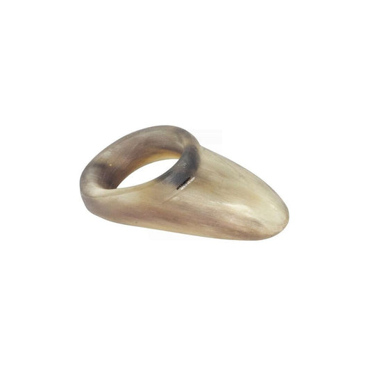  White Feather Thumb Ring