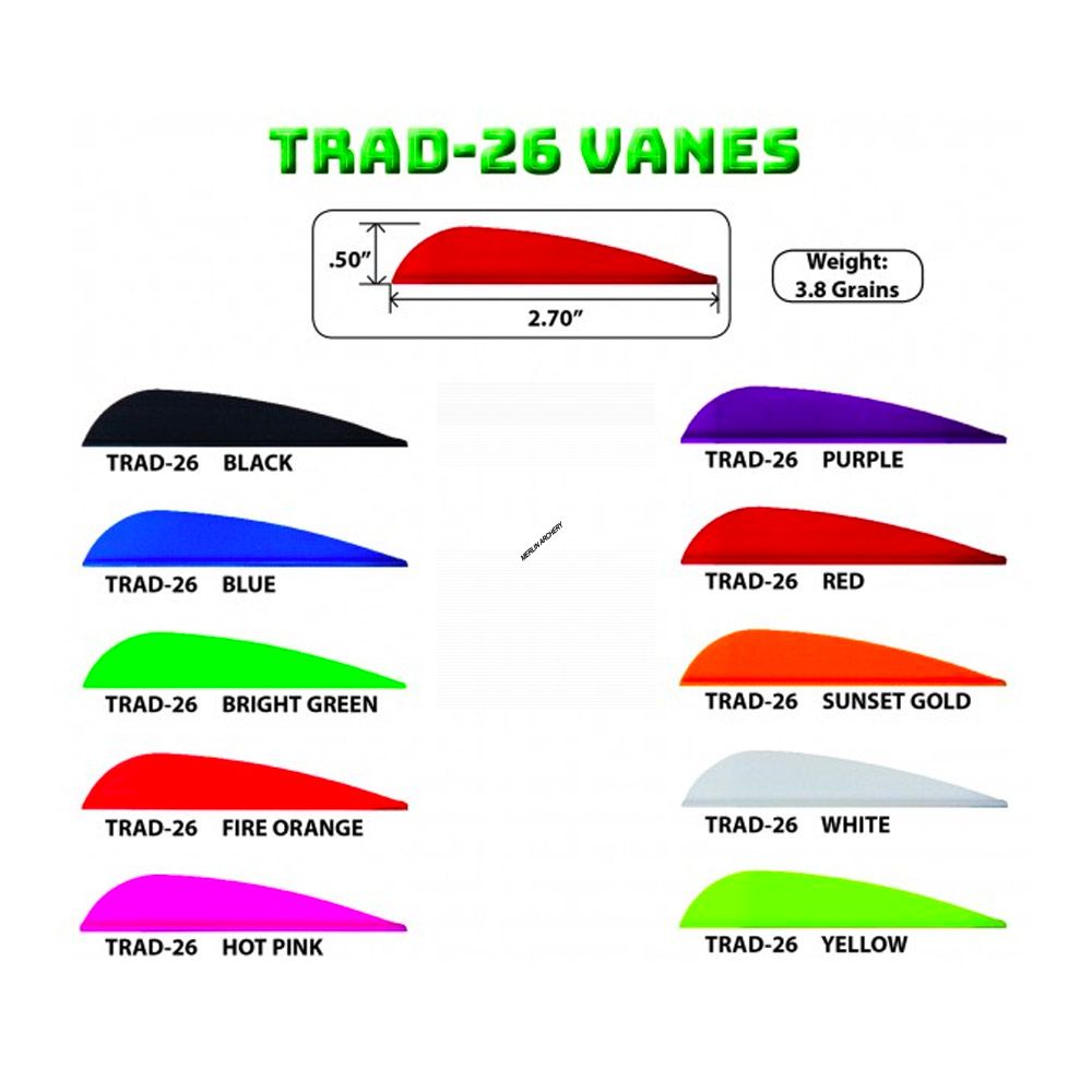  AAE Arizona Trad-26 Vanes - 2.7"