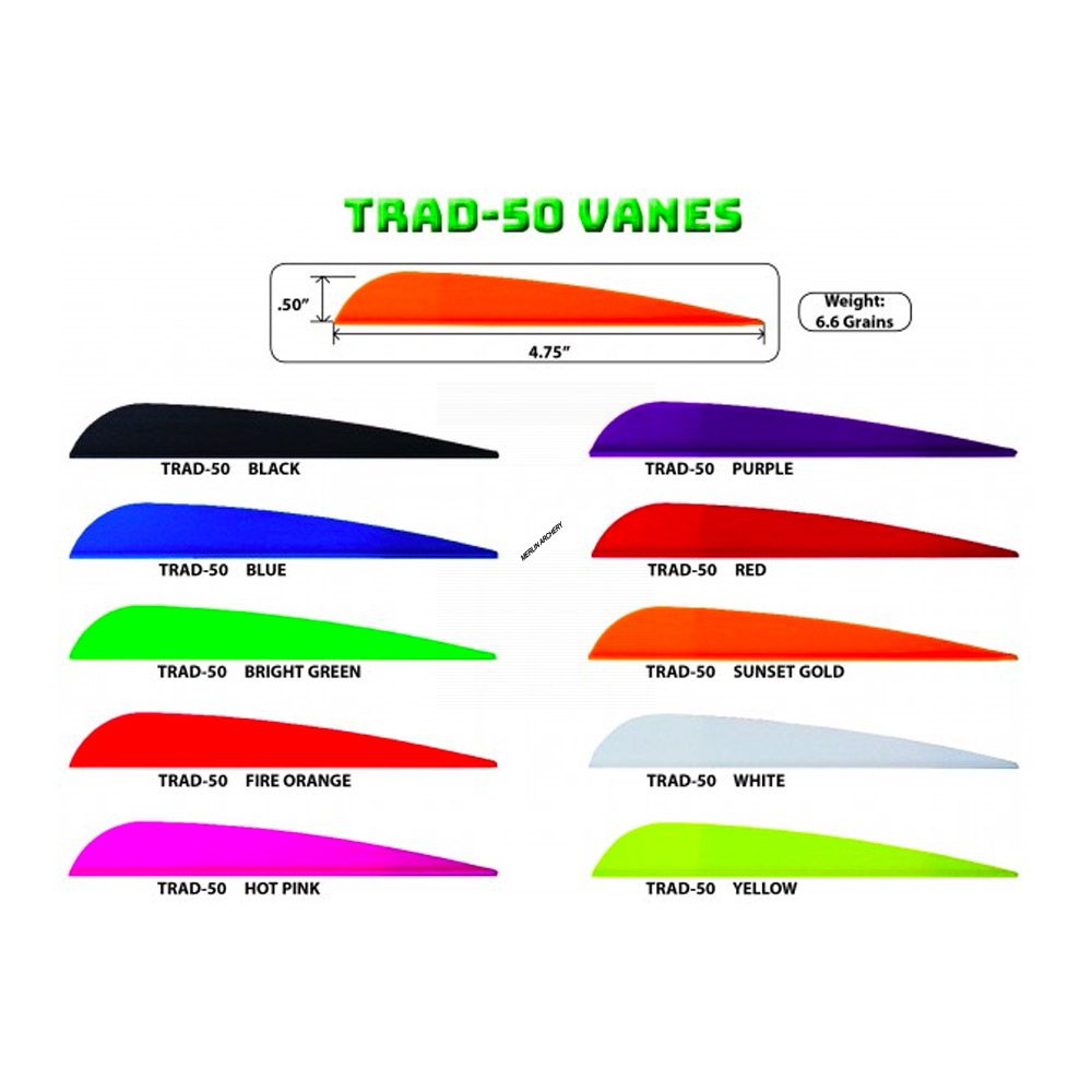 AAE Arizona Trad-50 Vanes - 4.75"