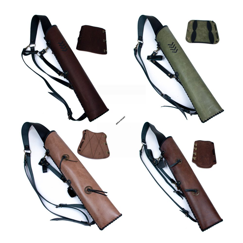 Atilla Custom Leather Quiver And Arm Guard