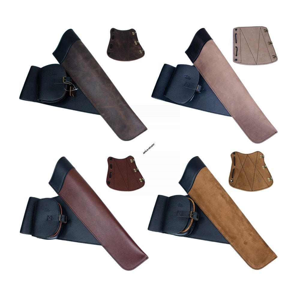  Atilla Custom Leather Target Quiver And Arm Guard