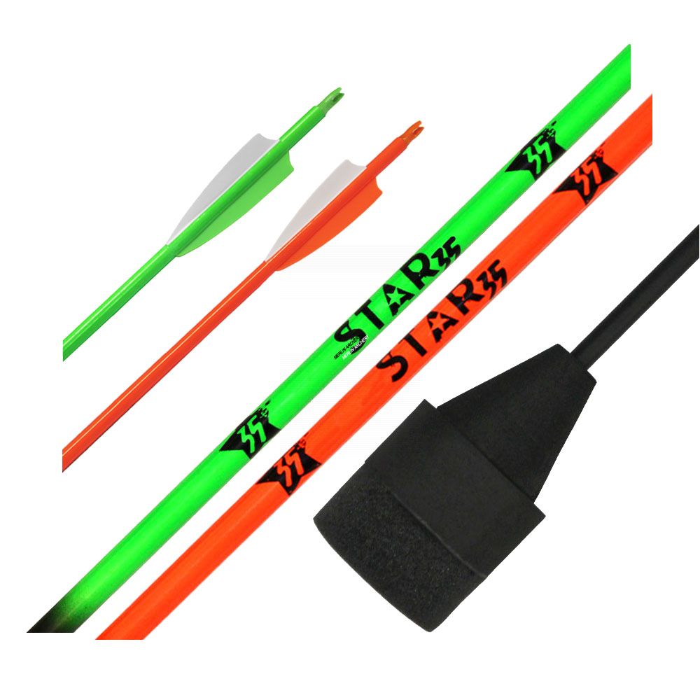  Mybo Star 35 Premium Fibreglass Foam Tipped Arrows