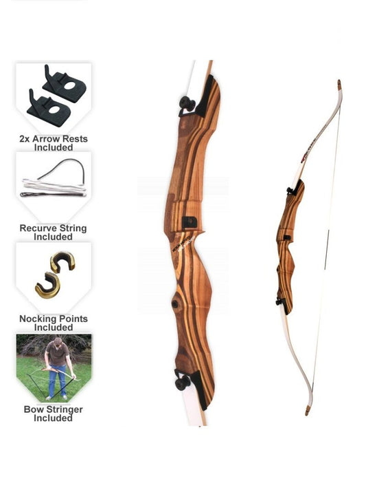  MAC Wooden Take Down Bow - 70"